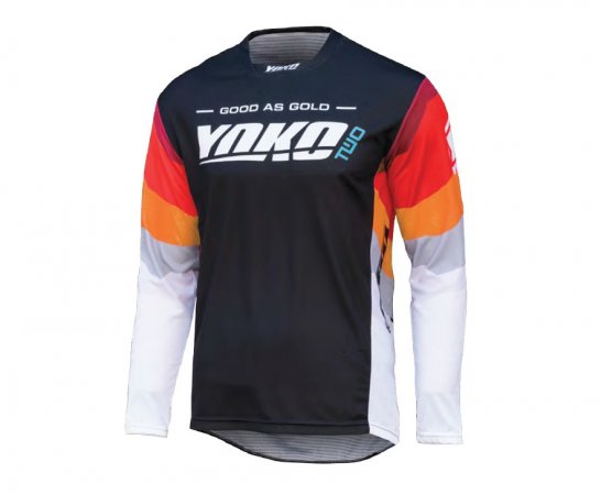 Motokrosový dres YOKO TWO černo/bílo/červené XXL