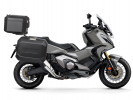 Kompletní sada černých hliníkových kufrů SHAD TERRA BLACK , 37L topcase 47L/47L boční kufry, včetně montážní sady a plotny SHAD HONDA X-ADV 750