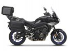 Kompletní sada černých hliníkových kufrů SHAD TERRA BLACK , 48L topcase 36L/36L boční kufry, včetně montážní sady a plotny SHAD YAMAHA MT-09 Tracer / Tracer 900