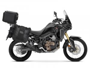 Kompletní sada bočních adventure brašen SHAD TERRA TR40 a  černého hliníkového 37L topcase, včetně m SHAD HONDA CRF 1000 Africa Twin