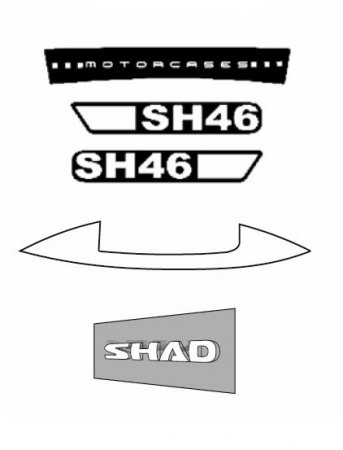 Samolepky SHAD D1B461ETR pro SH46