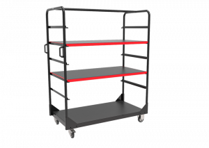 Fairing trolley with 3 shelves LV8 červená