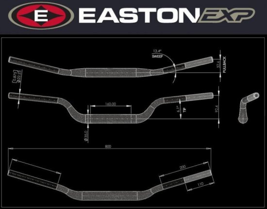 Řídítka EASTON EXP M 92 53 EXP