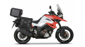 Kompletní sada bočních adventure brašen SHAD TERRA TR40 a  černého hliníkového 37L topcase, včetně m SHAD SUZUKI DL 1000 V-Strom/ DL 1050 V-Strom