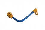 Lever guard ACCOSSATO with blue hose and joint right, aluminium